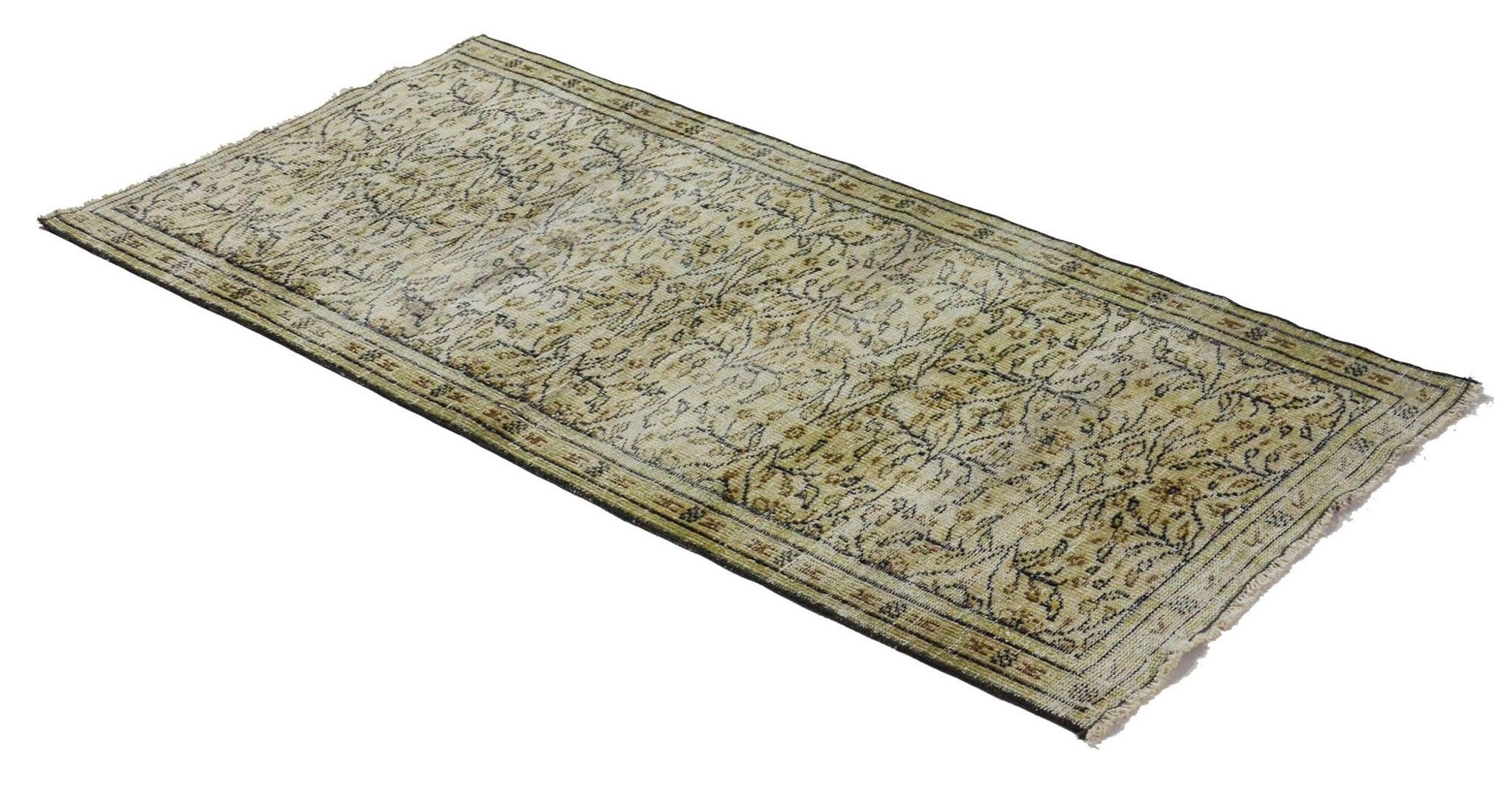 Tapis vintage anatolien turc fait à la main 197 cm x 95 cm
