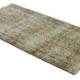 Tapis vintage anatolien turc fait à la main 197 cm x 95 cm