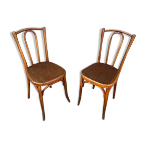 Paire de chaises bistrot café