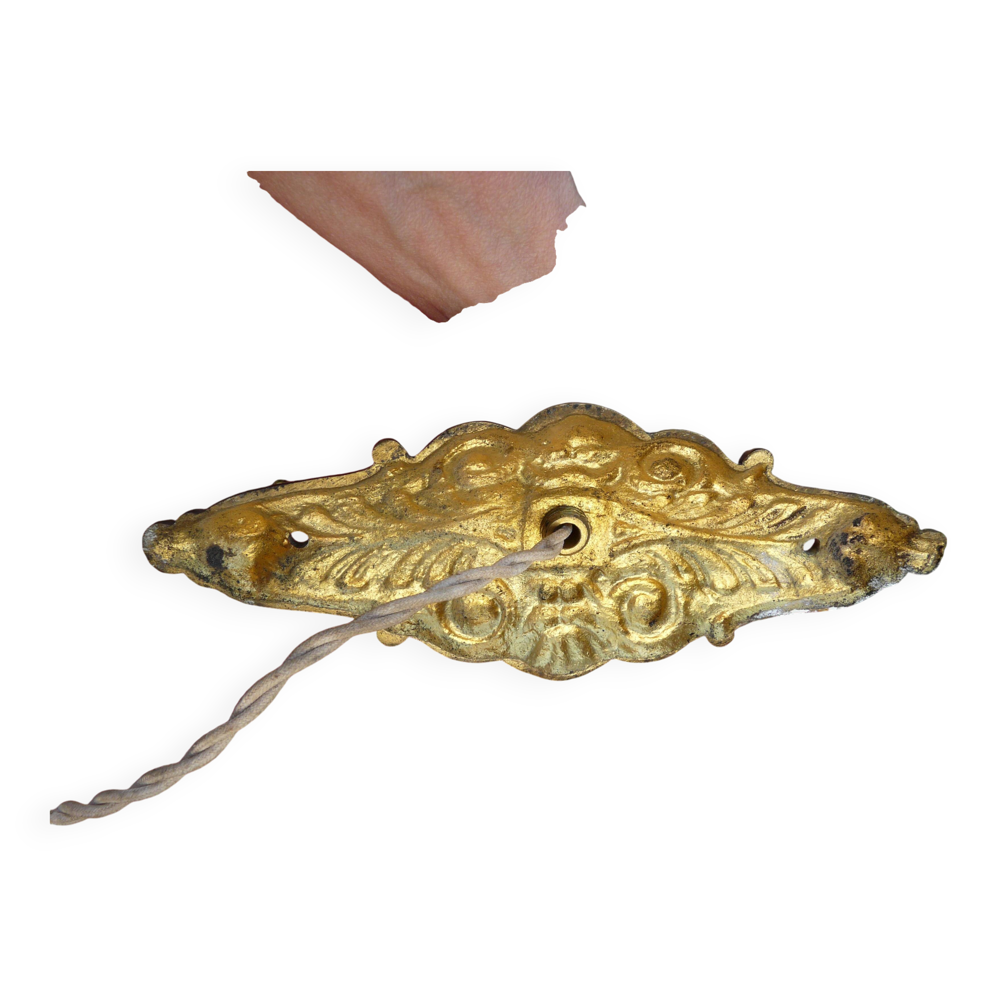 old pair of Napoleon III bronze wall sconces