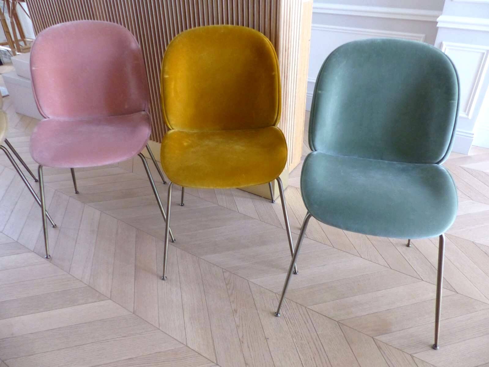 Set of 8 "Beetle Dining Chairs" by GUBI designed by GamFratesi