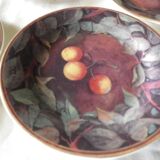 Gien dessert plate with harvest decorations