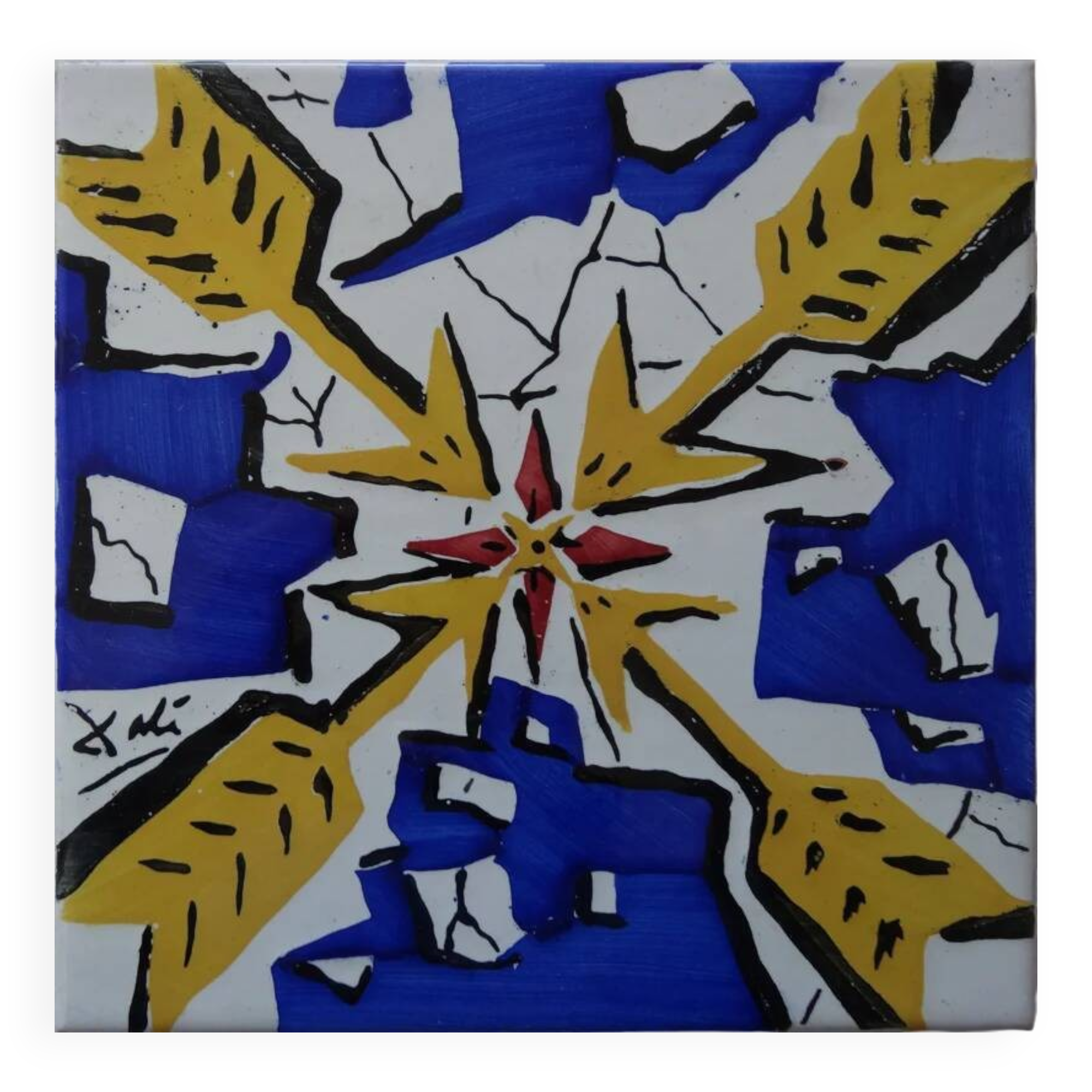 Salvador Dali: Cardinal Arrows, original signed ceramic