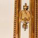 Large wooden and gilded stucco mirror with parecloses - 19th century