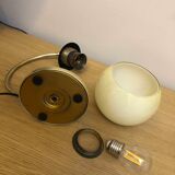 Old lamp articulated with opaline