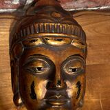 Wooden wall mask