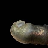 Lamp representing a seal on a marble base