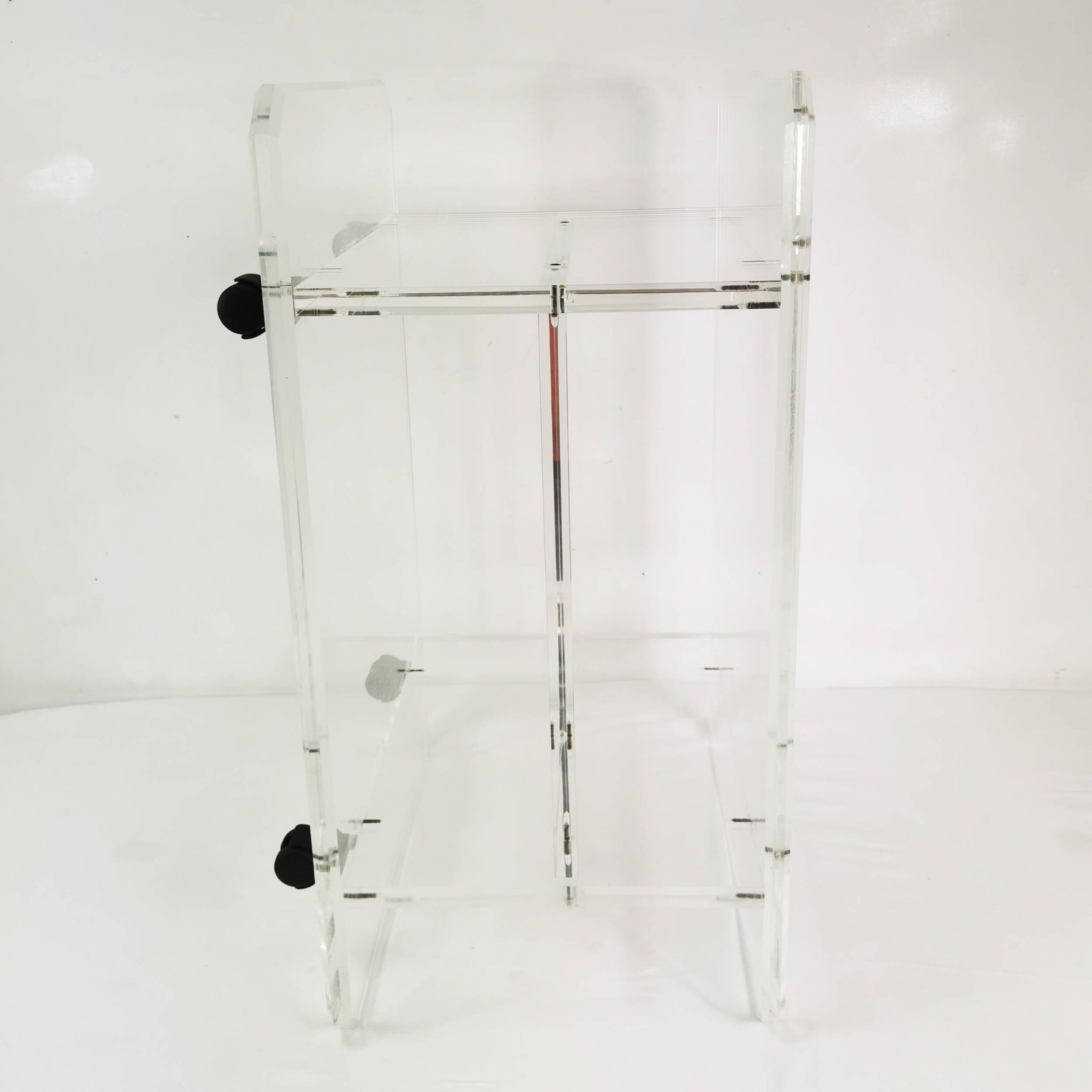 Plexiglass audio-TV cabinet, Italy, 1970s.