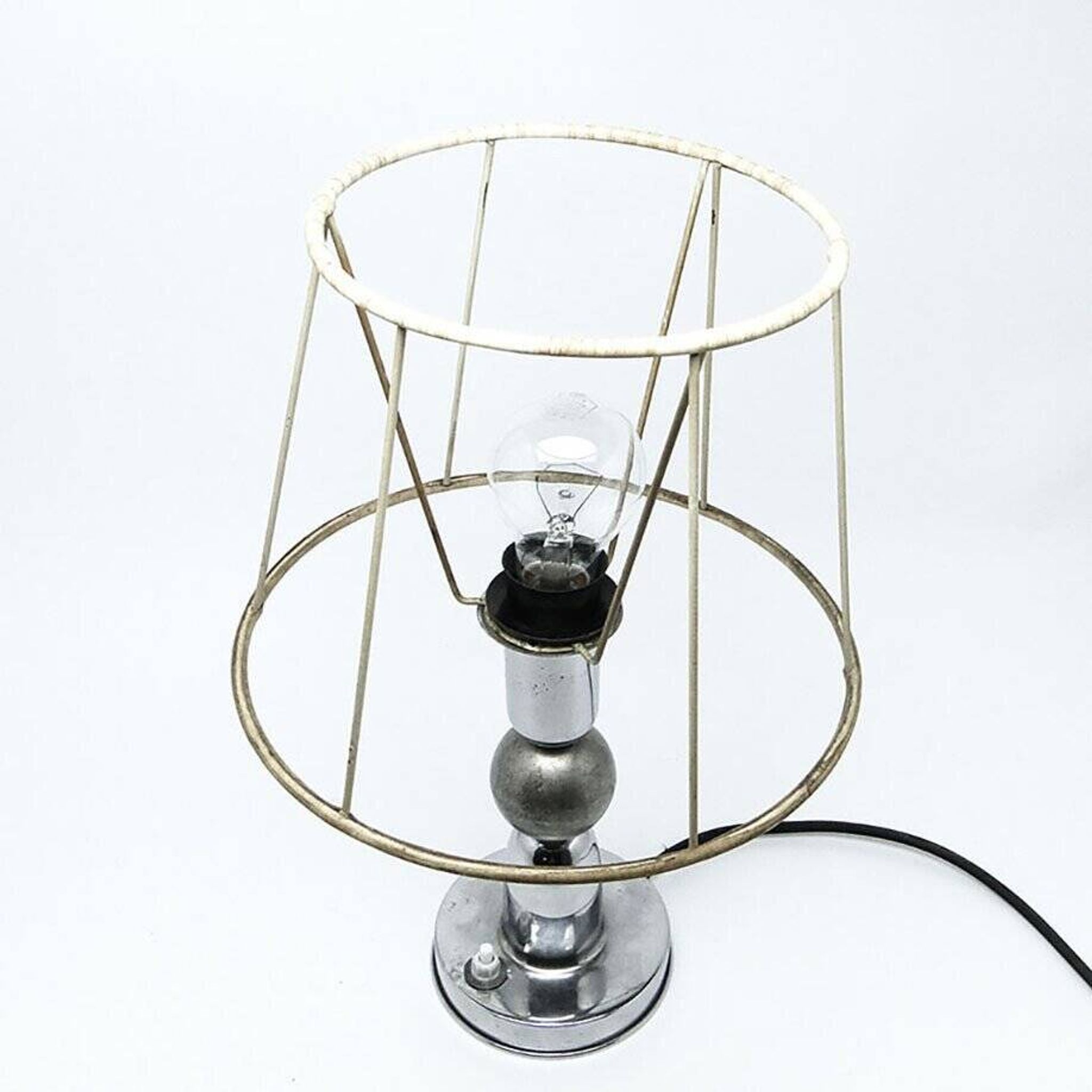 Lampe de table industrielle Art Déco, Belgique, années 1970