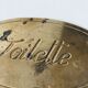 Brass plate inscription "toilet"