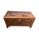 Coffre Indochinois en camphrier sculpté