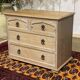 English commode in cerused oak from the 1950s.