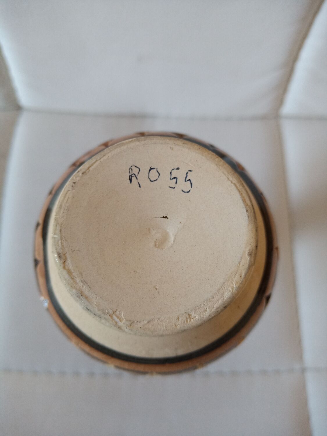 Numbered oriental vase