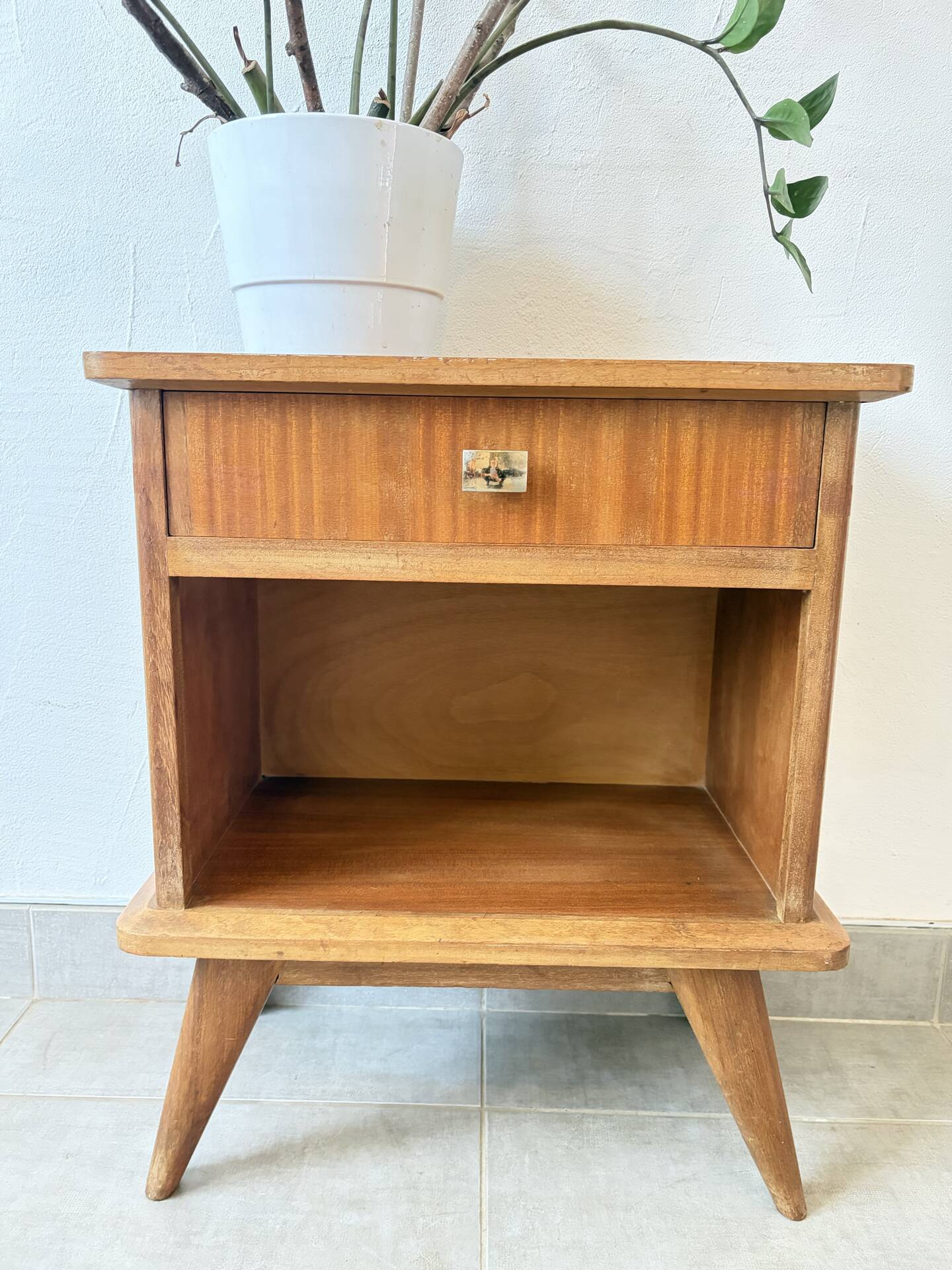 Scandinavian vintage bedside table