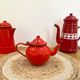 Enamelled teapot from the 70s