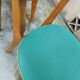 3 chaises vintages, assise et dossier en skaï