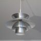 Danish pendant light in aluminum, 1970