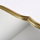 Authentic old resin mirror, gilded by hand