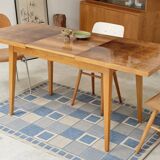 Extendable lacquered table czechoslovakia trud 1960