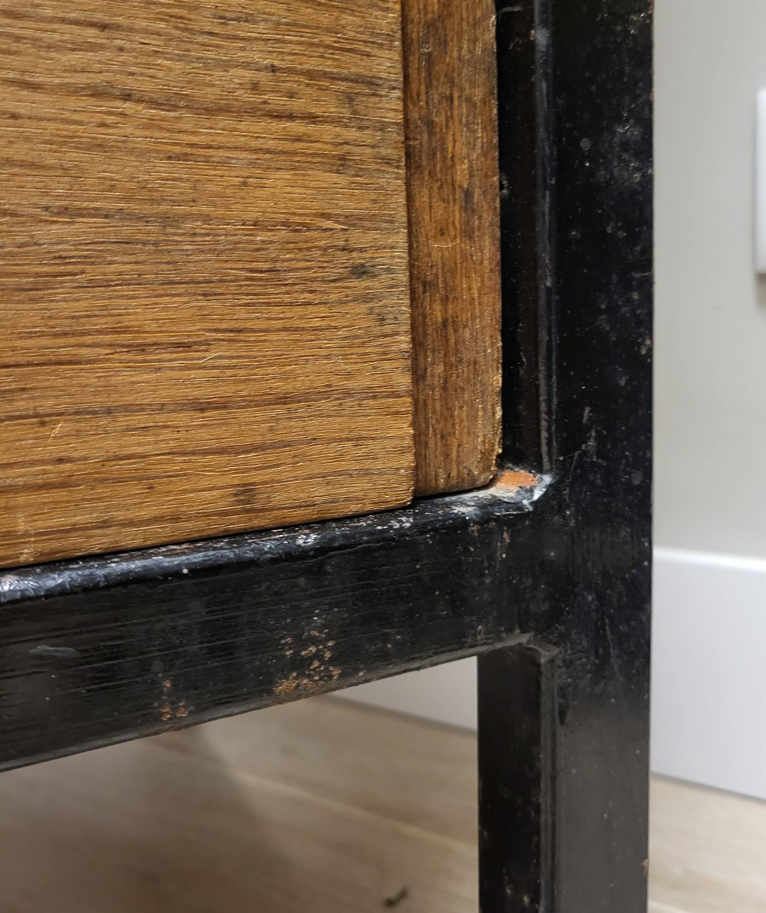 Gabinete, large apparador, madera de tea, Scandinavian design, 50's