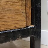 Gabinete, large apparador, madera de tea, Scandinavian design, 50's