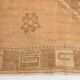 Tapis de couloir tribal turc crème et marron 3x12, 95x377 cm