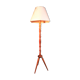 Triplet turned wood floor lamp 1950s