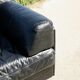 De Sede DS-76 sofa, black leather, modular, Switzerland, 1970s