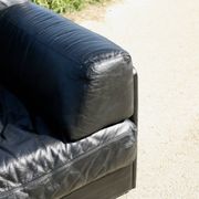 Canapé De Sede DS-76, cuir noir, modulable, Suisse, années 70