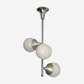 Chandelier "sputnik" 3 globes. 1970. space age