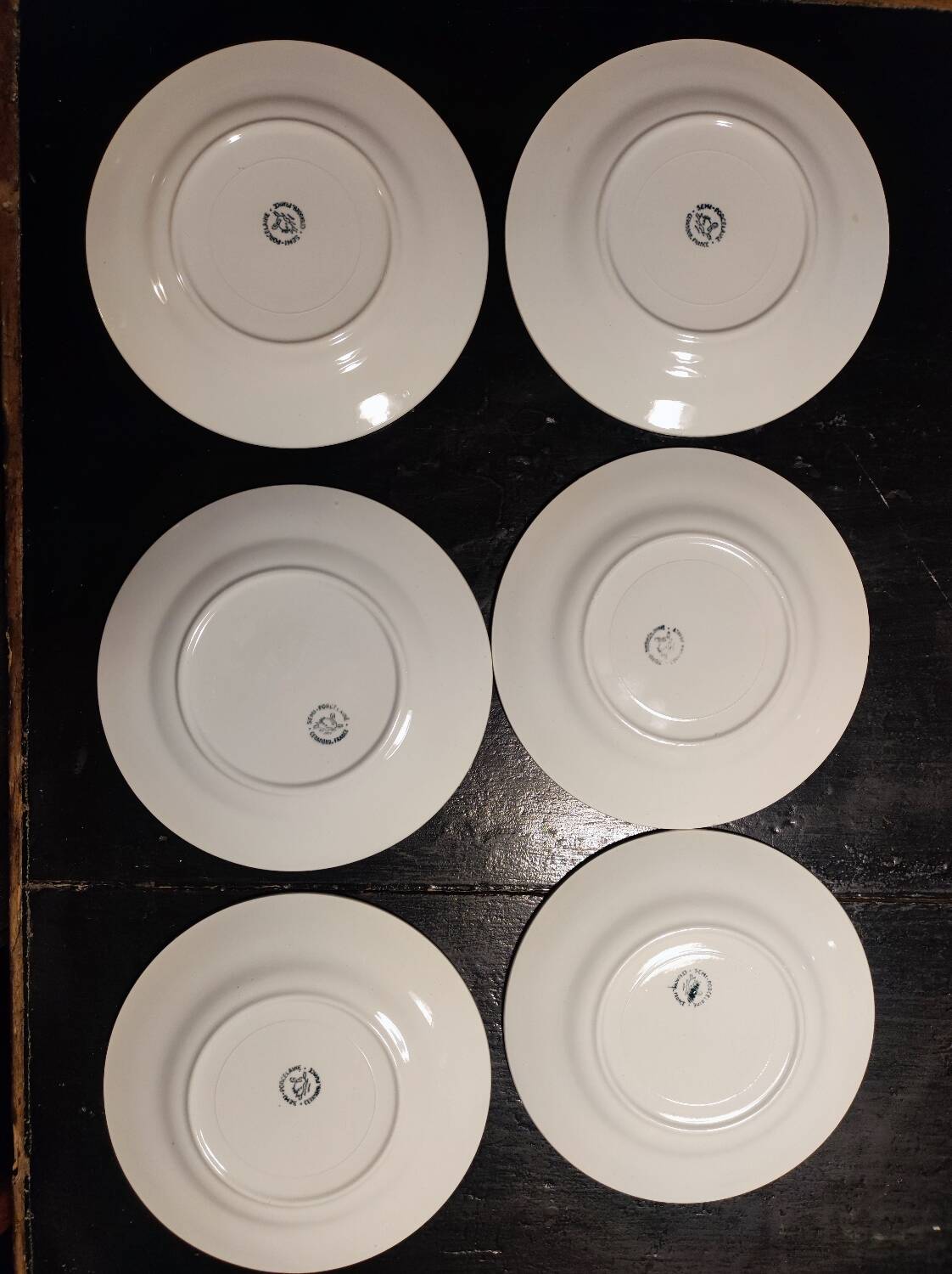 6 Dessert plates, Céranord