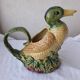Pichet en barbotine canard