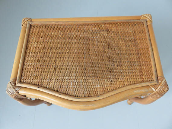 Table bedside or extra rattan Scandinavian 60 70 years