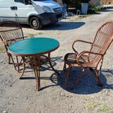 Salon de Jardin en Rotin