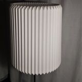Hand-folded lampshade white effects transparency