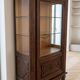 Antique wooden display cabinet