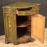 Painted corner cupboard in Venetian style of the 20th century