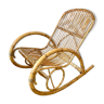 Rocking chair rattan Rohe Noordwolde 60s or rocking chair