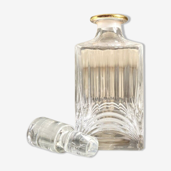 Chiseled crystal whiskey decanter