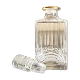 Chiseled crystal whiskey decanter