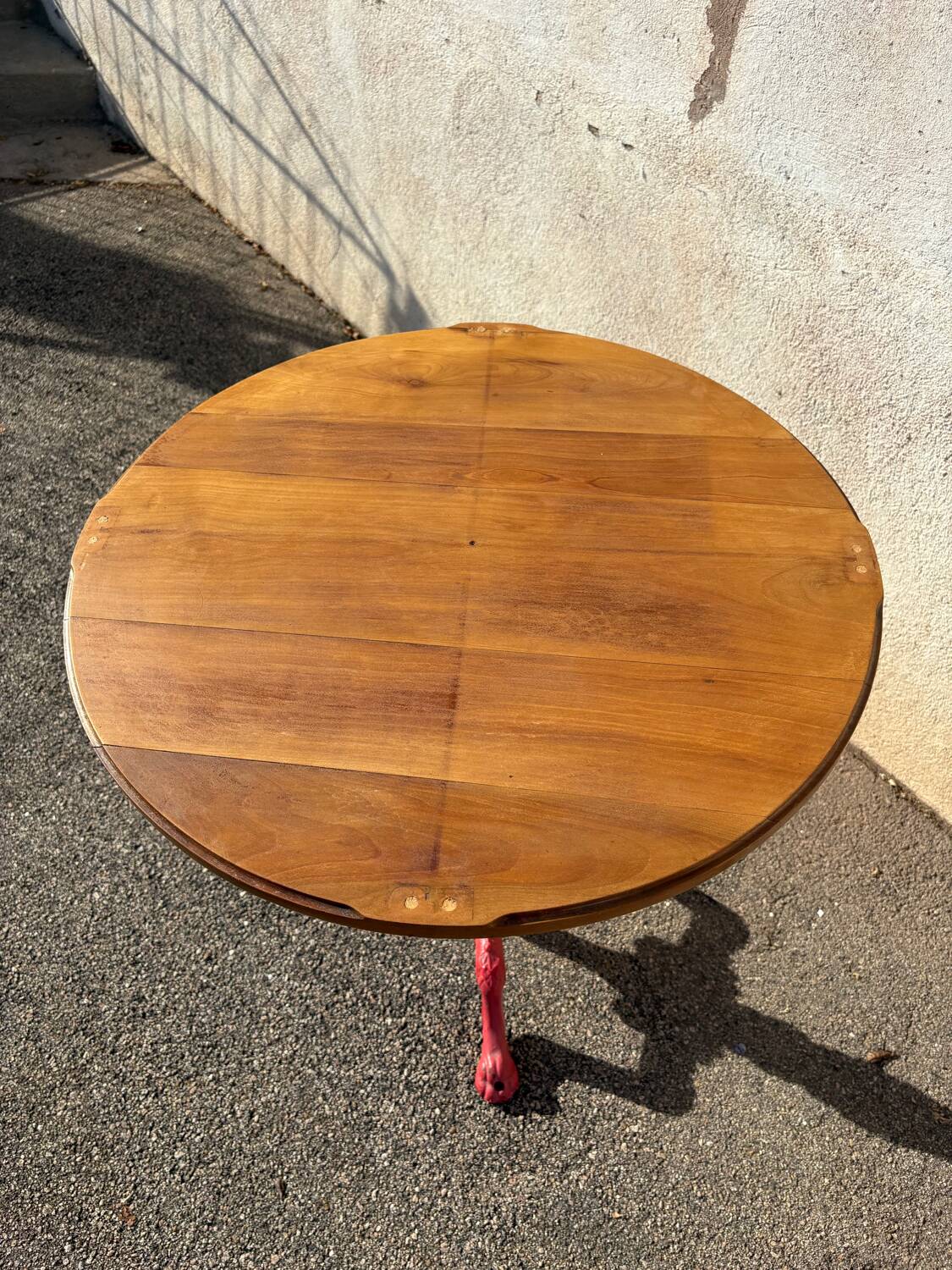 19th century cast iron bistro pedestal table