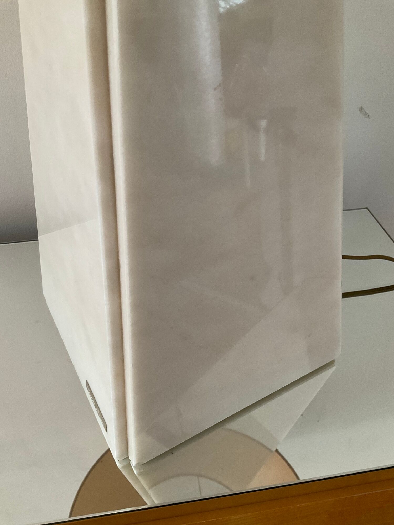 Lamp by Camille Breesch in marble 70s