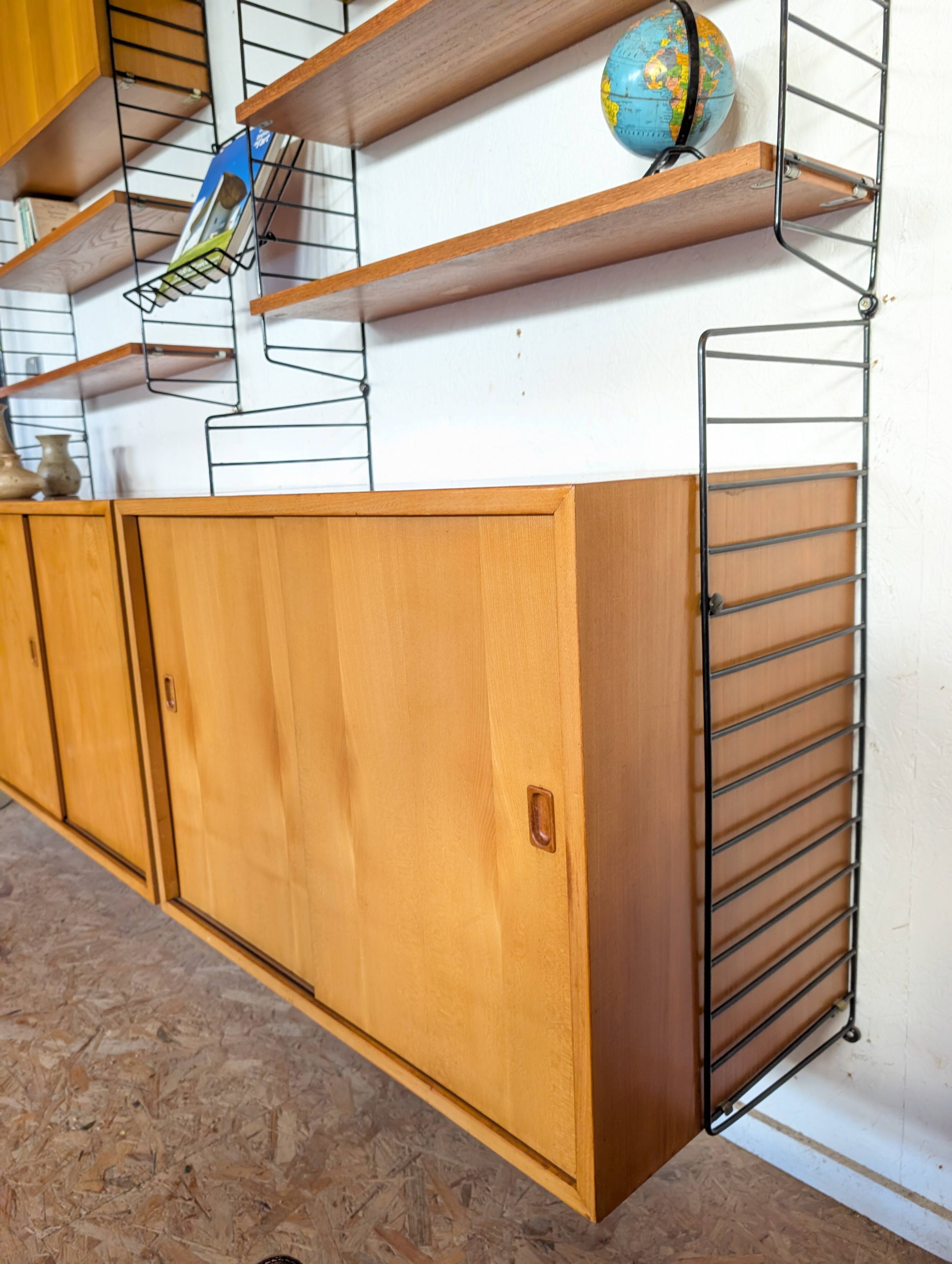 Original STRING wall unit by Nisse Strinning from the 1960s, Sweden.