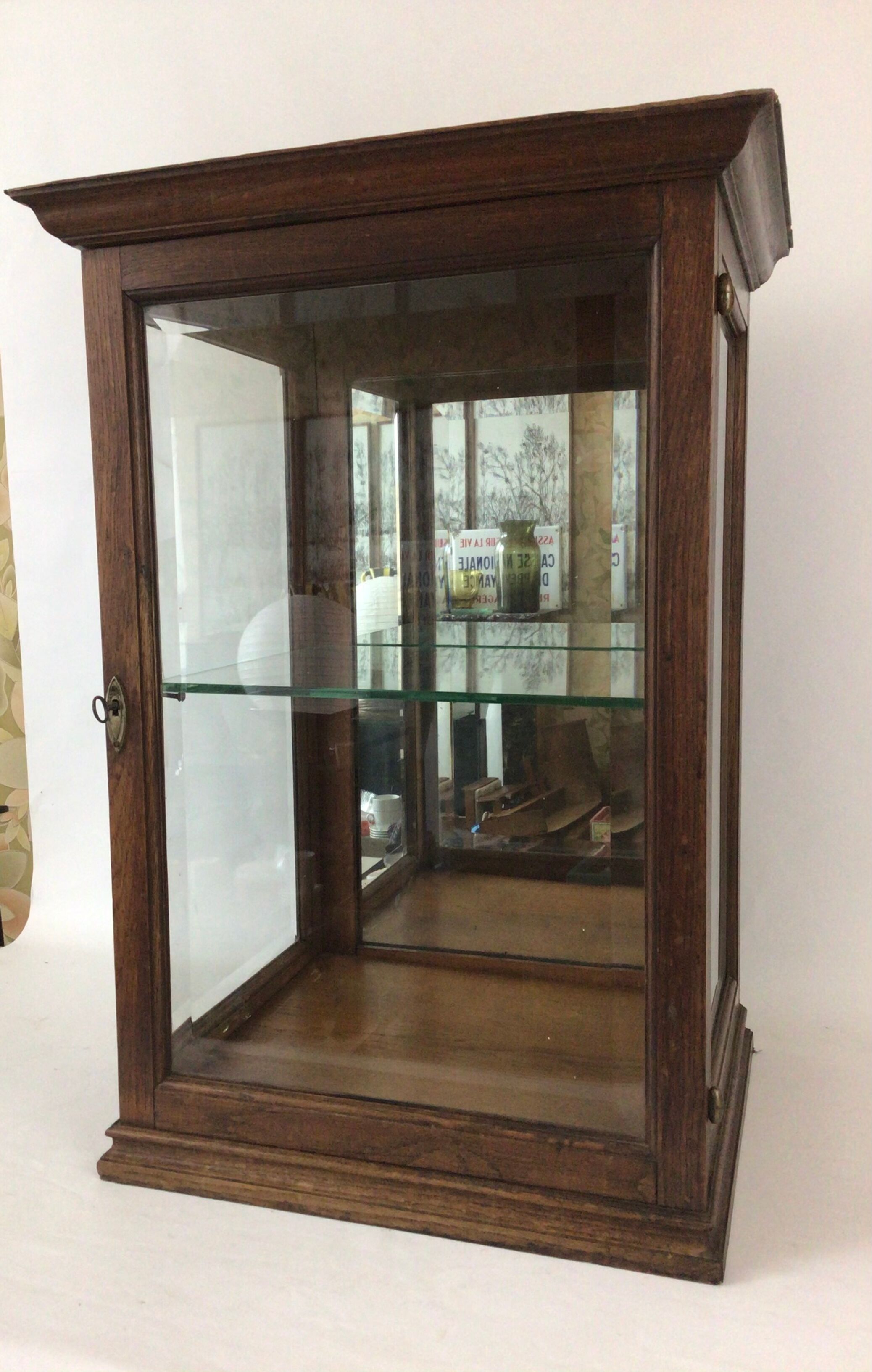 Vitrine à poser en chêne