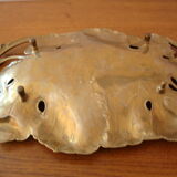 Art deco fruit cut in golden bronze