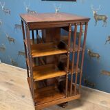 Large antique revolving bookcase