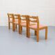 Ensemble de 8 chaises de salle à manger en acier de Korup des années 1960.