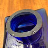 Scandinavian mid-century block glass vase, 1960s