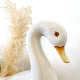 Ceramic goose lamp and globe 80s