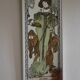 Large mirror "Autumn" after Mucha 82 / 35 cm